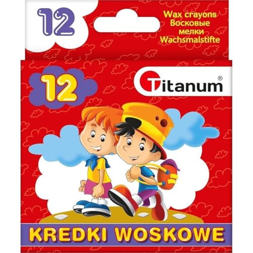 Kredki woskowe 12 kolorow