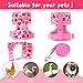 Frienda 2 Pcs Adjustable Chicken Harness and Leash Set Spring Summer Comfortable Elastic Hen Vest Breathable Harness for Hens Duck Goose Pet Training Walking Supplies(Pineapple, Strawberry,Small)