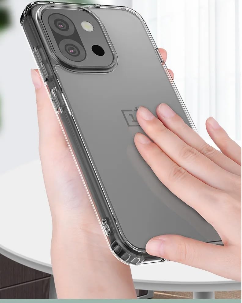 Image of REALCASE Silicone Oneplus 13S 5G Back Cover Case, Scratch Resistant Protective Crystal Clear Transparent Shock Proof Bumper Back Cover Case for Oneplus 13S 5G