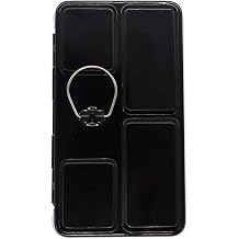 Aliotech Travel Artist Empty Watercolor Tins Box Palette Paint Case,Small Colorful Tin with 12 Pcs Half Pans Black