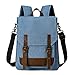 Produktbild TAK 2 in 1 Rucksack Handtasche Schulrucksack Umhängetasche Schultertaschen Laptop Rucksack Tagesrucksack Damen Herren Teenager Robuster Canvas mit Laptopfach für Uni Büro & Alltag, 15 Zoll, Retro