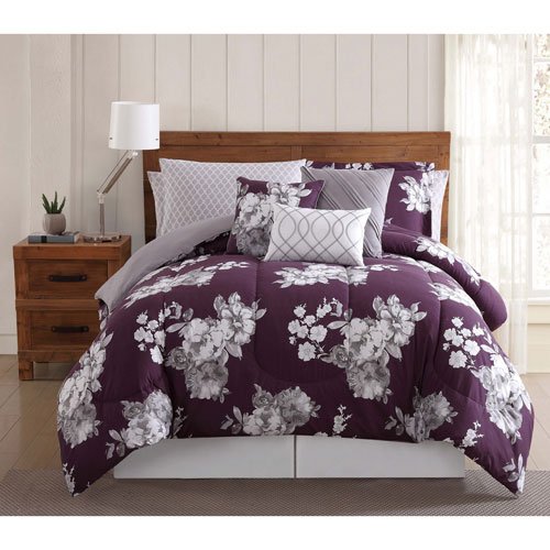 Style 212 Pieve Bed Ensemble (12, Queen 10 Piece Set, Garden Floral Peony
