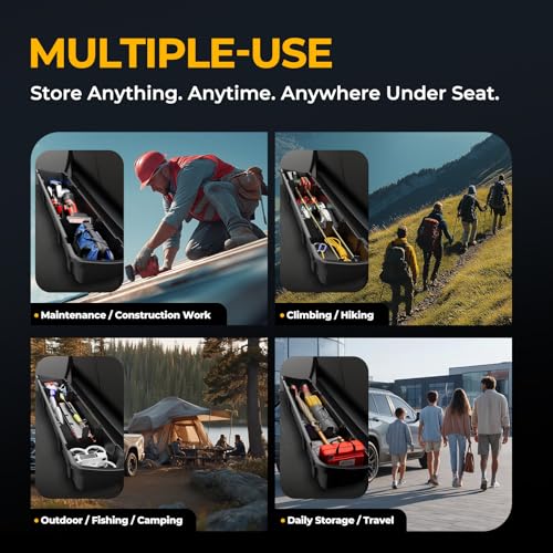 Image of Auto Dynasty Under Seat Storage Box for 15-25 Ford F150 F250 F350 Crew Cab