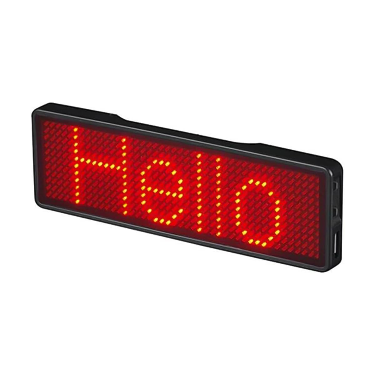 DollaTek Wireless LED Ricaricabile Targhetta a Scorrimento Programmabile Mini Display Rosso