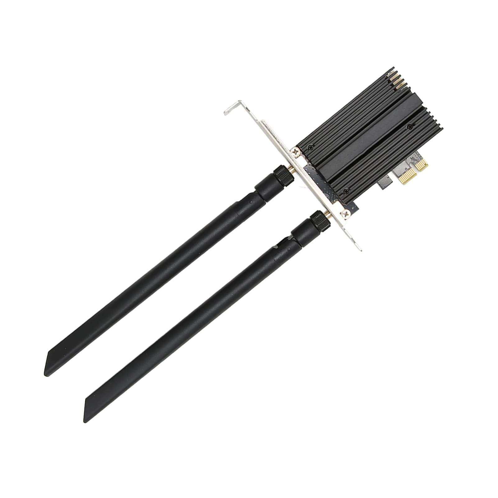 Scheda WiFi WiFi 6E PCIe, Scheda di Rete AX210 con Tripla Banda 2,4 GHz 5 GHz 6 GHz Fino a 2400 Mbps per Win 10 11 64 Bit, Scheda di Rete Wireless con Sicurezza WPA3 BT5.2
