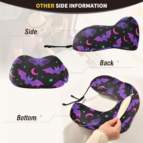 Almohada de espuma viscoelástica para viaje portátil miniatura 4