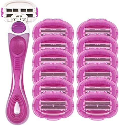 Amazon.com: ShaveMOB 6-Blade Women's Razor Kit (Flex Head Handle + 24 ...