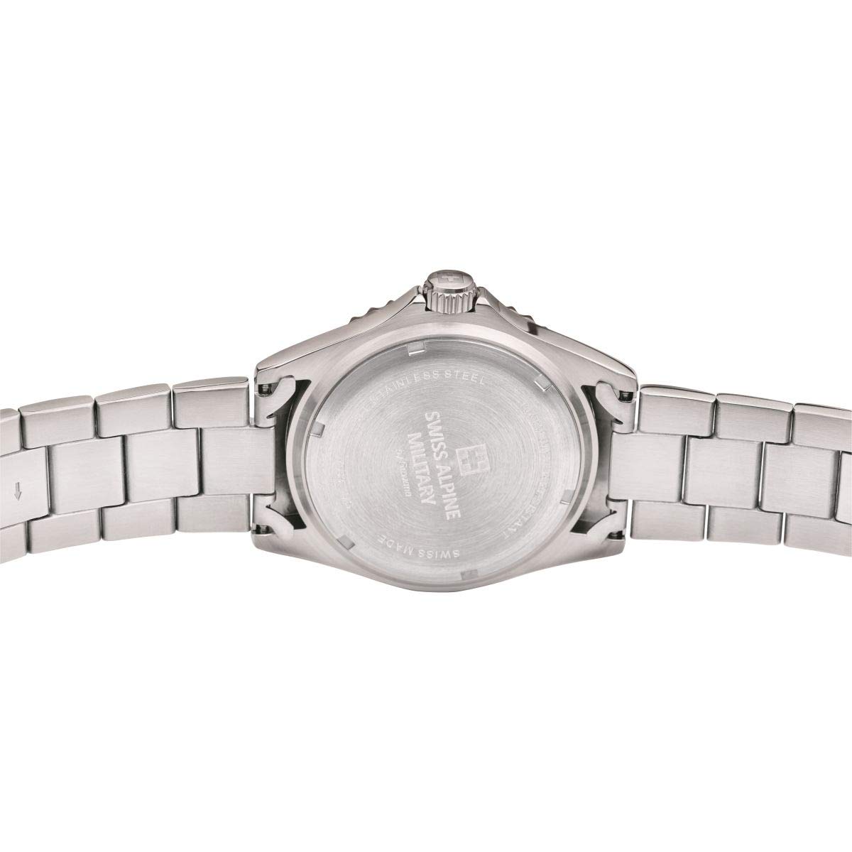 Swiss Alpine Military Master-Diver 7053.1 Reloj analógico de Cuarzo de Acero Inoxidable para Hombre