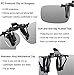 Clip-on Sunglasses Splaks Unisex Polarized Frameless Rectangle Lens 2PACK
