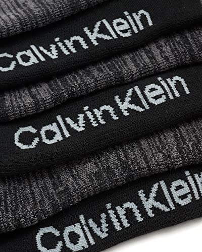 Image of Calvin Klein Mens No Show Socks - 6 Pack Soft Cotton Blend Cushioned Athletic Low Cut Socks for Men for Sports and Running