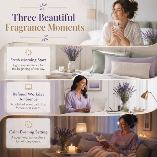 Image of AROMATICO Lavender Diffuser Oil with Strong, Long-Lasting Aroma. Premium Aroma Oil for Homes, Offices & Showrooms. Aromatherapy, Diffusers, Air Purifiers, Vaporizers - 1 L (1000 ml)