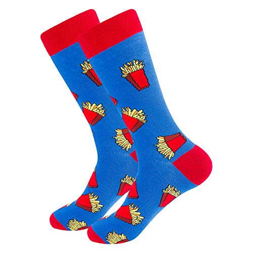 BONANGEL Calcetines Christmas Hombre, Hombres Ocasionales Calcetines Divertidos Impresos de Algodón de Pintura Famosa de Arte Calcetines, Calcetines de Colores de moda