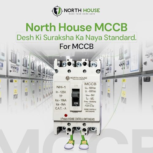 Image of NORTH HOUSE MCCB | 100 A 4 Pole | ISI Marked | 10kA | IEC 60947-2 | Fixed Type
