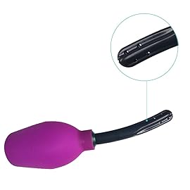 Abyclean Anal Douche Enema Bulb Vaginal Douche Enema Cleaner for Womens or Mans Health (310ml Purple)