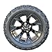 14 Inch Glossy Black Panther Golf Cart Wheels & Tires Set of 4, 23x10-14 All Terrain Tires DOT Certified Golf Cart Wheels Compatible with EZGO, Club Car, YMH,5 or 6