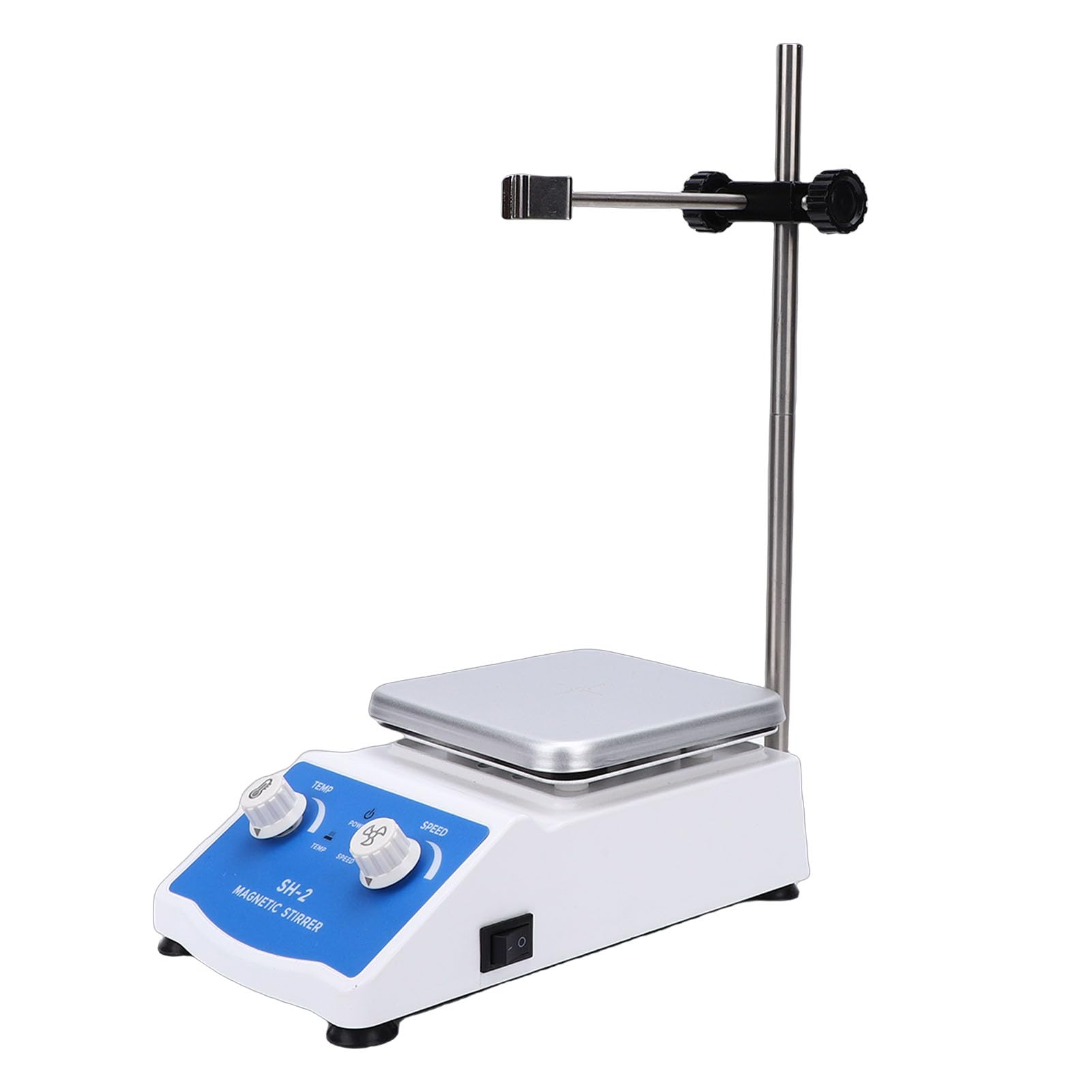 Agitatore magnetico, 2000 ml, da 300 a 2600 giri/min, piastra riscaldante con temperatura costante e agitatore, per ricerca di esperimenti alimentari (spina UE 100-240 V)
