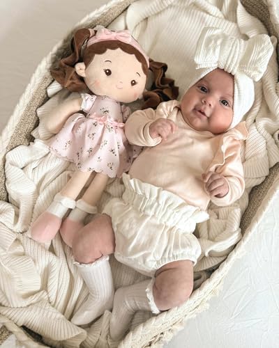 Personalized Soft Baby Doll Toys for Girls (16''), My First Christmas Birthday Gift Dolls, Leyadoll Baby Rag Doll Plush Toys for Toddler Kids Infants -Christmas Special - Princess Breeze — view 3