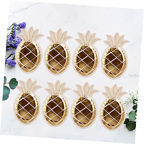 Anneome 8 Peças Travessas Descartáveis ​​Decorações De Festa Placas De Papel De Casamento Placas De