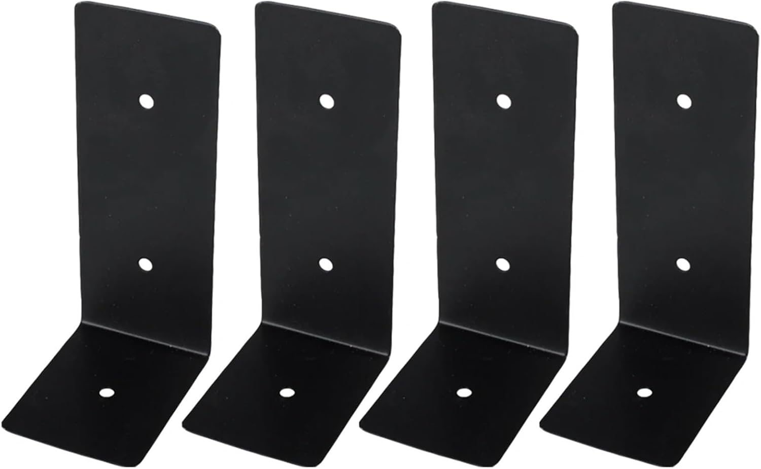 4pcs Black Iron Decorative Box Corner Brackets Heavy Duty Shelf Supports Wall Mounting Hardware Angle Rack Iron