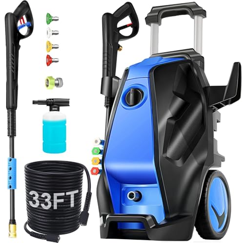 Max 5000 PSI Pressure Cleaner with Nozzles and Hose