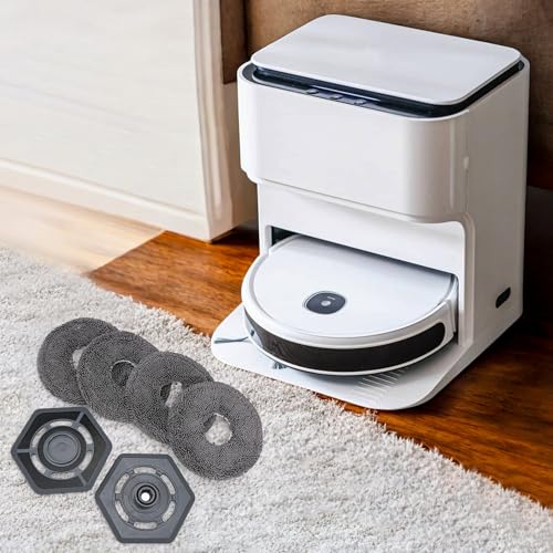 Image of Mop Pad Holder Replacement for Ecovacs Yeedi Mop Station Vacuum Cleaner, Pad Plate Accessories and Water Tank Cleaning Cloth Part (Gray)