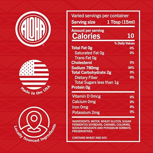 Aloha Shoyu - Original Blend Soy Sauce - Sweet and Light Profile - Made in Hawaii - 1/2 Gallon