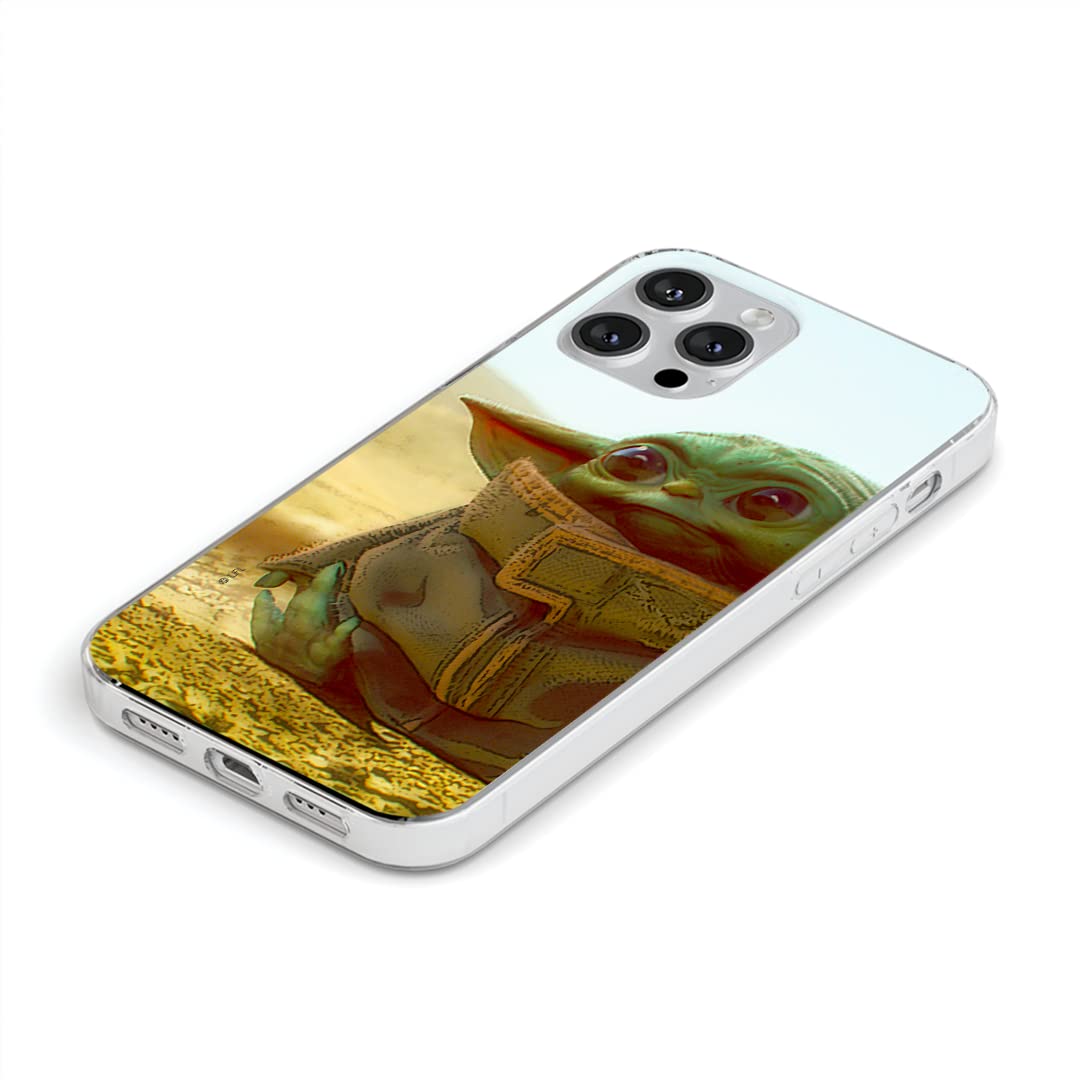Custodia ERT GROUP Per IPhone 13 Pro Max Con Licenza Ufficiale Star Wars - Modello Yoda 007, Cover Flessibile In TPU, Stampa Originale