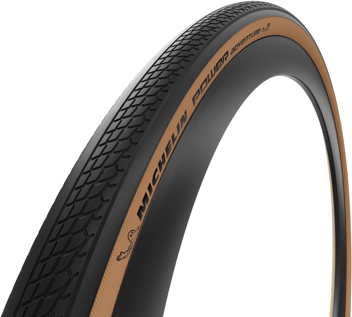 Michelin Power Adventure Classic TS TLR Gravel Tires – Tubeless-Ready, Gum-X Technology, Folding Bead, Wide Sizes for Off-Road & Gravel Riding
