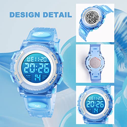 Image of Kids Watch,Boys Watch for 3-15 Year Old Boys,Digital Sport Outdoor Multifunctional Chronograph LED 50 M Waterproof Alarm Calendar Analog Watch for Children with Silicone Band,Kids Gift