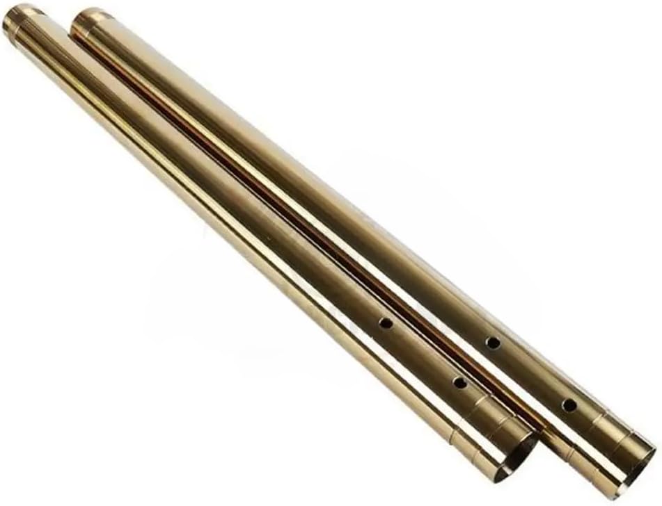 Front Fork Inner Tubes Shock Pipes Gold Compatible for Yamaha Compatible for XSR900 2014 2015 2016 2017 2018 41MMX586MM 1RC-23110-01-00 1RC-23120-01-00