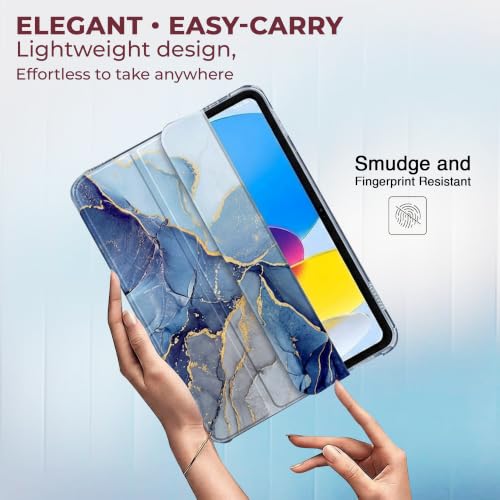 Image of MOCA Case for iPad (A16) 11th Generation 11 Inch 2025 10th Generation 2022 iPad 10.9 Inch Slim Stand Hard Shell Back Protective Smart Cover for 10.9 inch iPad 10th Gen 2022 Release A2696 A2757 A2777
