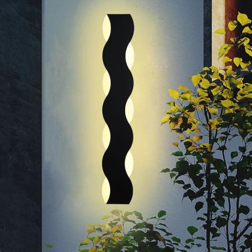 Image of Groeien Pack of 2 | LED15w 18 inch Home Decor Fancy Wall Decorative Lighting Fixtures for Bedroom,Living Room,Kitchen,Mirror (Curved, 18 inch-Pack of 2)