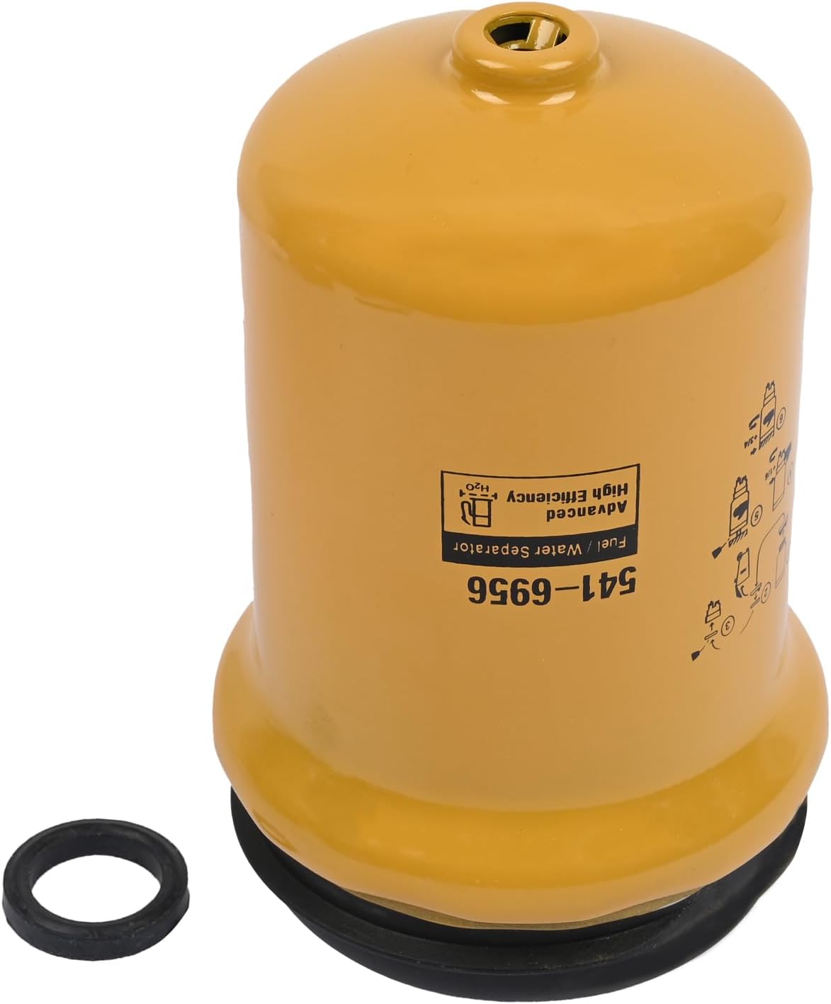 541-6956 Fuel Filter Compatible with Caterpillar Mini Hydraulic Excavator Skid Steer Loader 306 307.5 309 310 226D 232D 236D 239D3 246D 906K 906M 908K 908M Replace 5416956