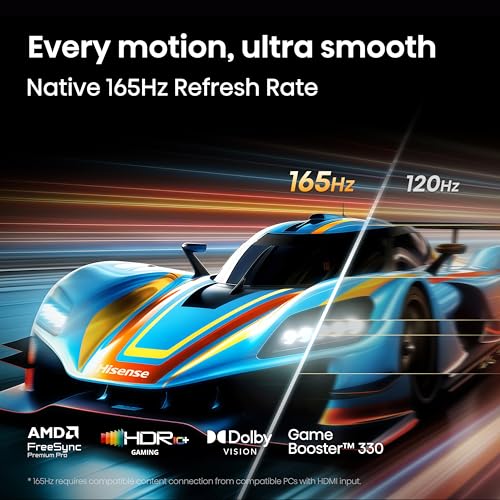 Image of Hisense 55 inch U7 Mini-LED ULED 4K UHD Best Premium Gaming Google Smart TV (55U7SG, 2026 NEW) - Hi-QLED, Native 165Hz, VRR 330, HDR10+, Dolby Vision IQ.Atmos, IMAX Enhanced, Anti-Reflection, 2.1.2 Ch