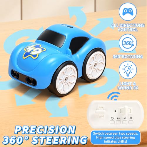 Image of Automatic Line Following Car, 2.4Ghz Smart Sensor Super Mini Cars, Gestures Inductive Car that Follows Drawn Line, Smart Automatic Avoidance Desktop Vehicle