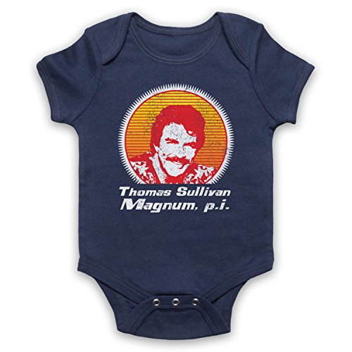Body bébé Magnum PI barboteuse imprimée pour des photos de vacances drôles