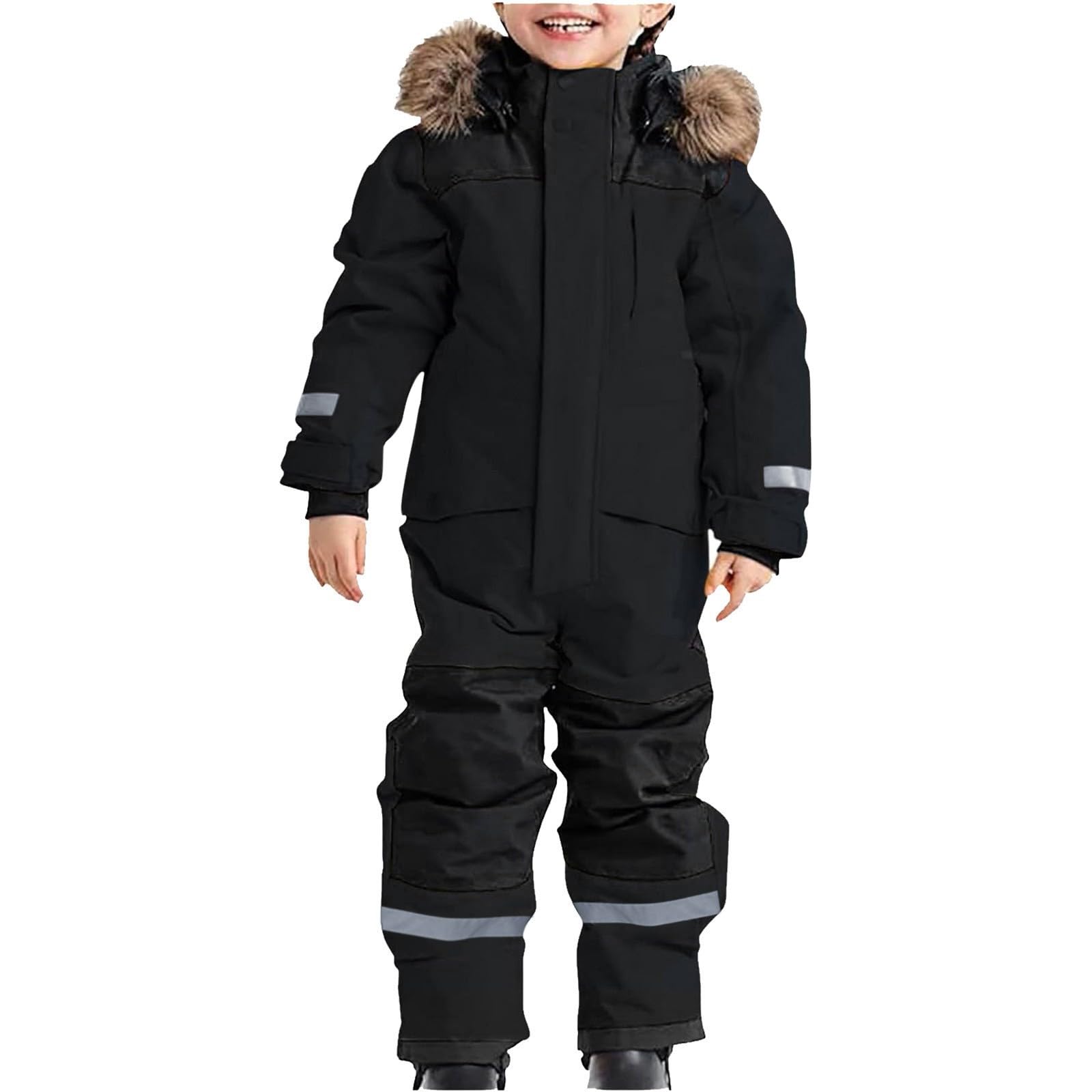 Tuta da neve Cloud Kids – Tuta da neve regolabile, in un unico pezzo, cuciture impermeabili, per bambine e bambini, per pioggia, sci e inverno. 1 – 15 anni
