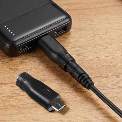 4 PCS Adaptador USB C a DC 5.5x2.1mm Negro miniatura 6