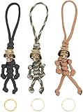Photo Gallery nucalt 3 pz portachiavi teschio militare con cordino intrecciato forma di soldato e casco metallico multicolore con anelli a sgancio per borsa e torcia Photo Gallery nucalt 3 pz portachiavi teschio militare con cordino intrecciato forma di soldato e casco metallico multicolore con anelli a sgancio per borsa e torcia