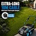 Bluemars 2000W Lawn Scarifier and Aerator, 40CM Working Width Electric Lawn Rake,5 Positions,55L Grass Box, Folding Handle,10M Power Cord