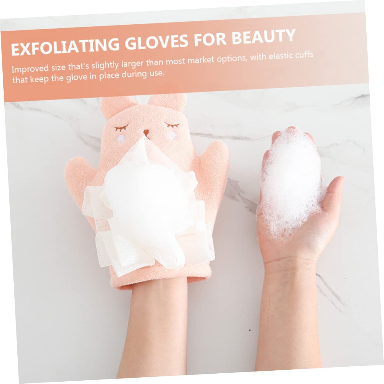 Healifty 3 Pz Guanti Da Bagno Per Coniglio Accessori Termali Esponja Para Bañarse Accessori Per Conigli Per Massaggi Guanti Termali Cosmetico Fibra Superfine Prodotti Da Bagno