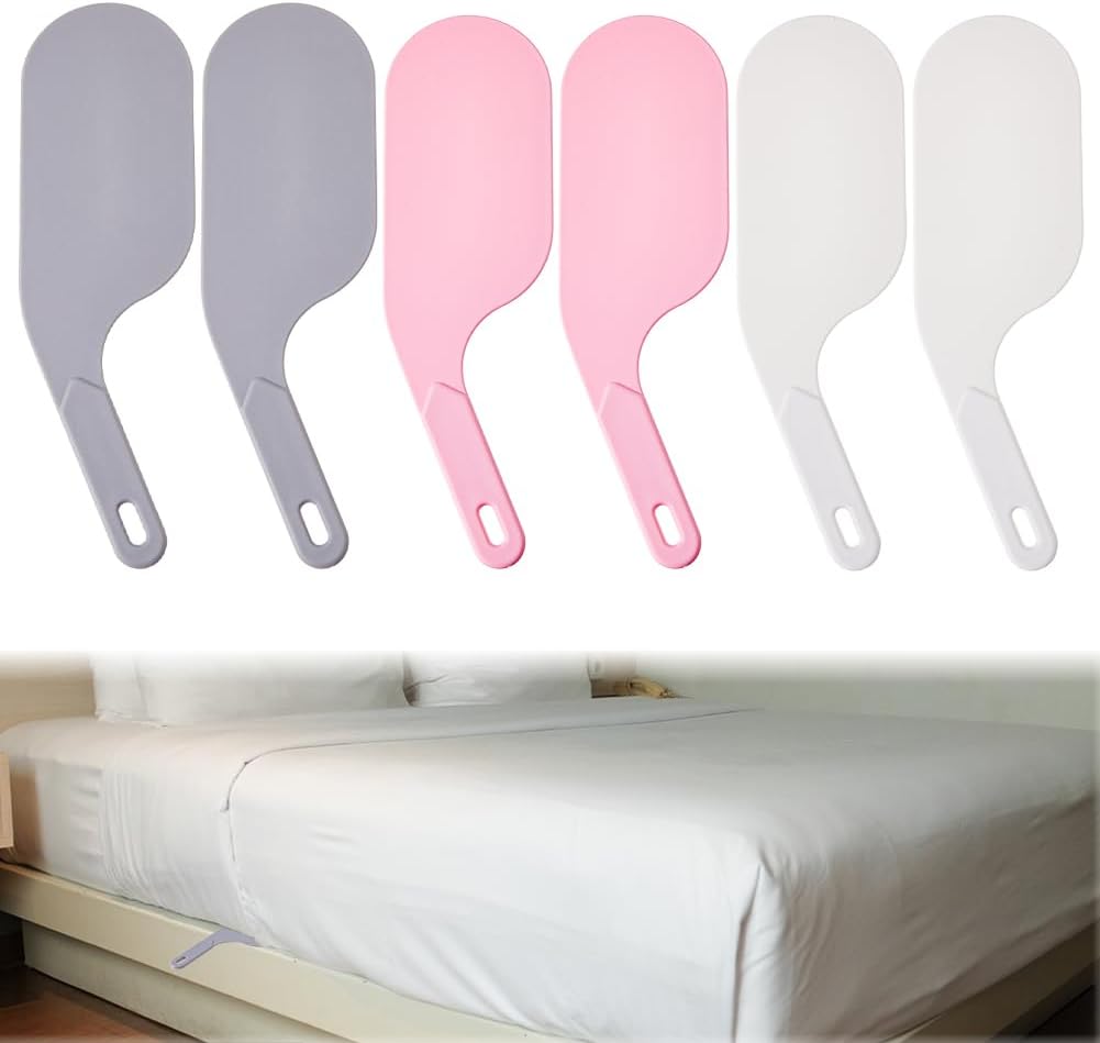 DICOSMETIC 6Pcs 3 Colors Bed Sheet Tucker Tool Mattress Lifter Tucker Paddle Extra Long Bed Tuckers Tool Durable Beds Maker Tools for Hotel-Level Bedding Changing Sheets