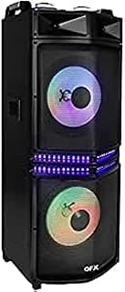 مكبر صوت محمول ومكبر صوت لاسلكي مع راديو اف ام/USB/SDIN/ميكروفون/جهاز تحكم عن بعد/بلوتوث/شاشة LCD/ضوء ديسكو QFX PBX-21200