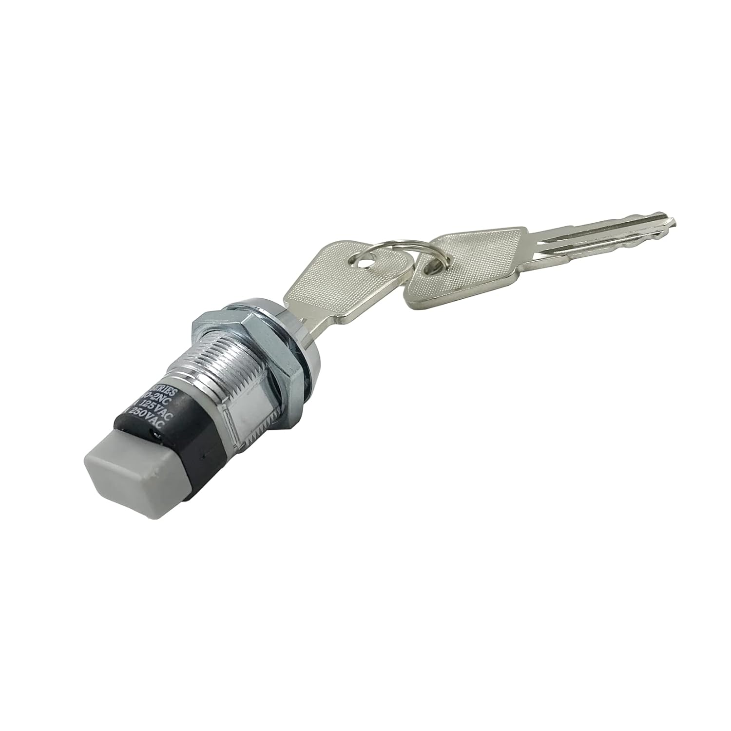 Universal 2 Positions 2NO 2NC Electric key lock switch + 2 keys BigaMart