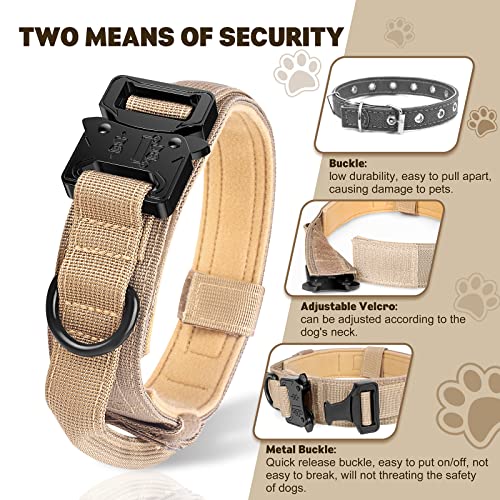Image of FYA Tactical Dog Collar (M, Brown Collar)