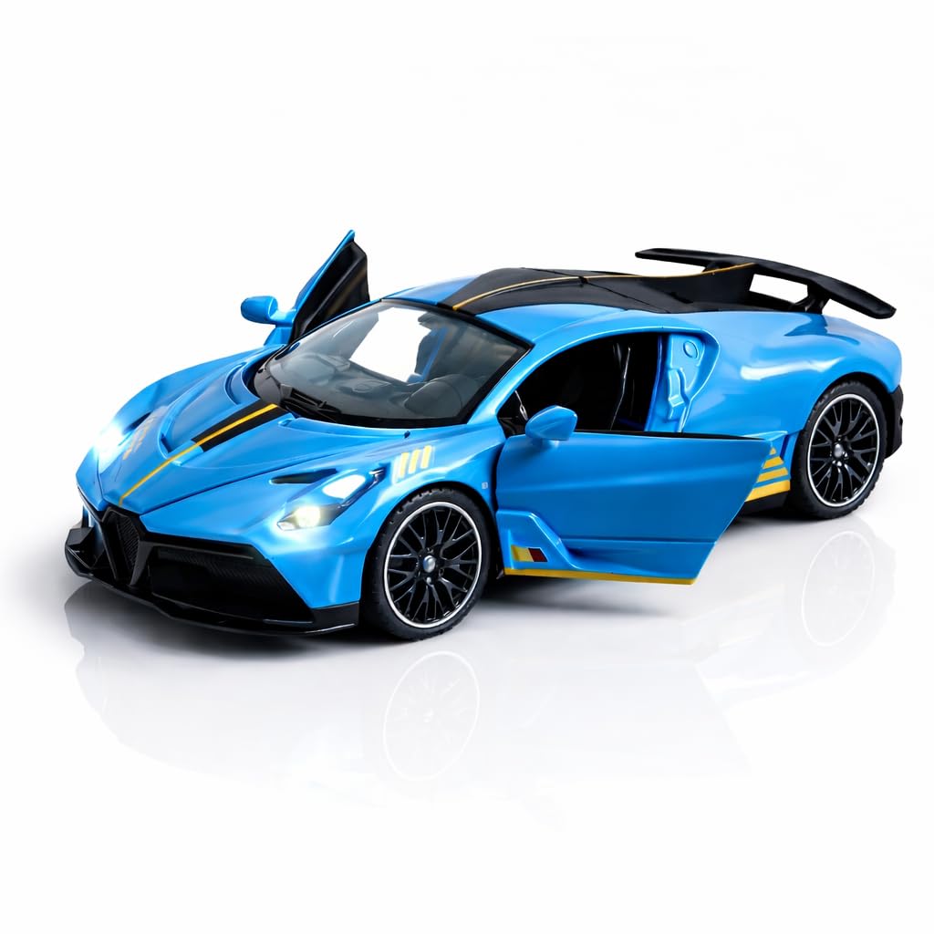 VqueenS™ 1:32 Scale Bugatti Sports & Racing Metal Car - Die Cast