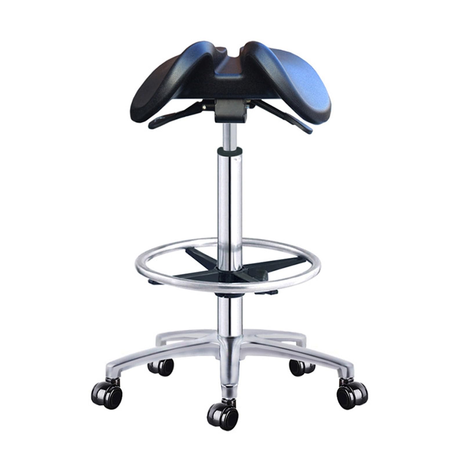 SFKLYU Asiento Hidráulico Ajustable, Silla Dibujo Giratoria de 360°, Taburete con Ruedas, Silla Escritorio Multiusos para salón de Tatuajes, Spa, Clínica Médica y Dental,52~70CM