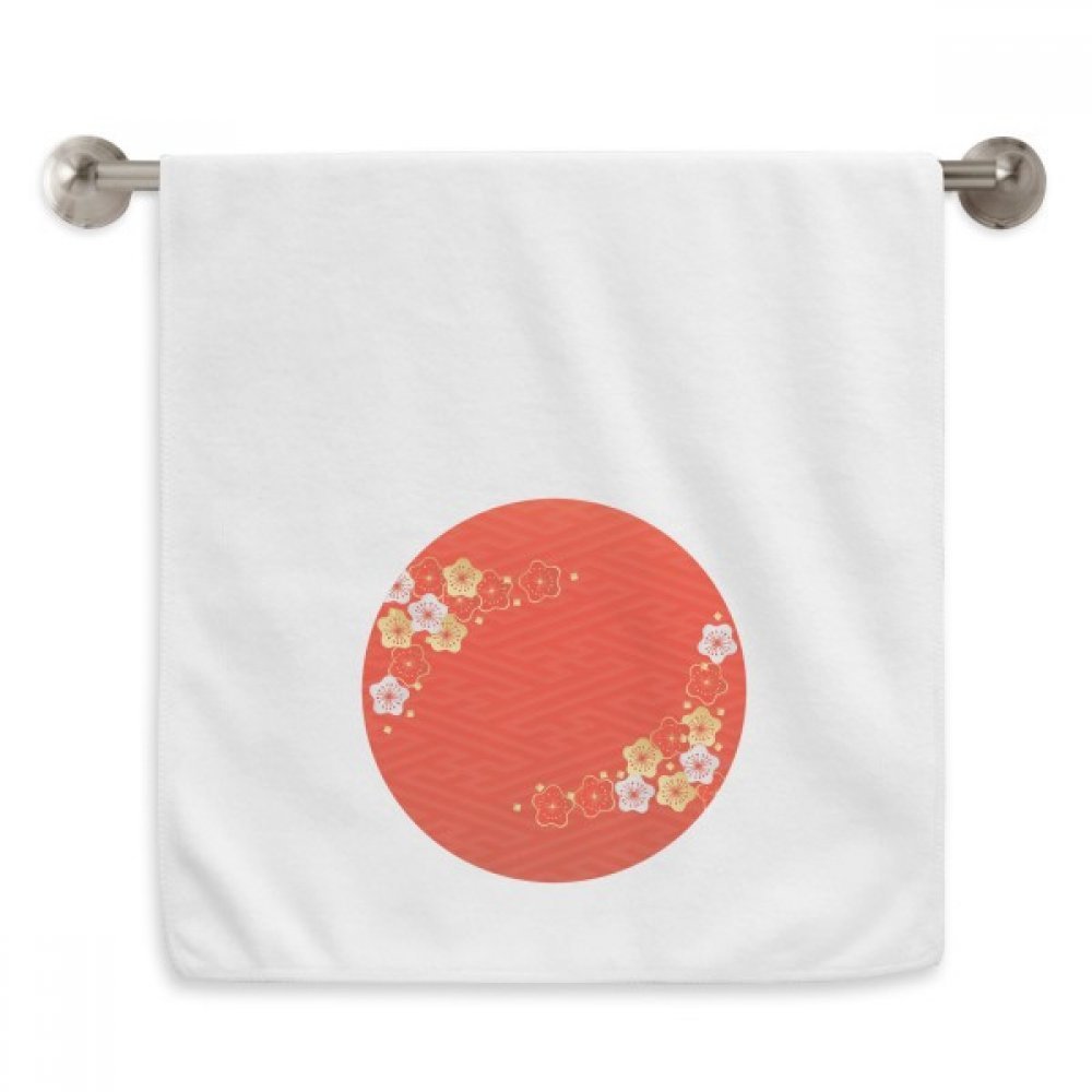 Serviette de toilette blanche Sakura 13X29 anti-irritation pour peaux sensibles