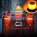 LED Strobe Light, Big Ant Amber 48 LED Warning Lights Safety Flashing Strobe Lights with Magnetic for Most Vehicle Trucks Cars, Law Enforcement Emergency Hazard Beacon Caution Warning Snow Plow