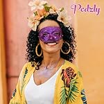 Podzly 50 Mardi Gras Masks - Metallic Masquerade Half Party Masks - Ideal for Mardi Gras Celebrations, Prom Parties, Ballroom Events & Masquerade Balls - Comes in 3 Colors - Image 5